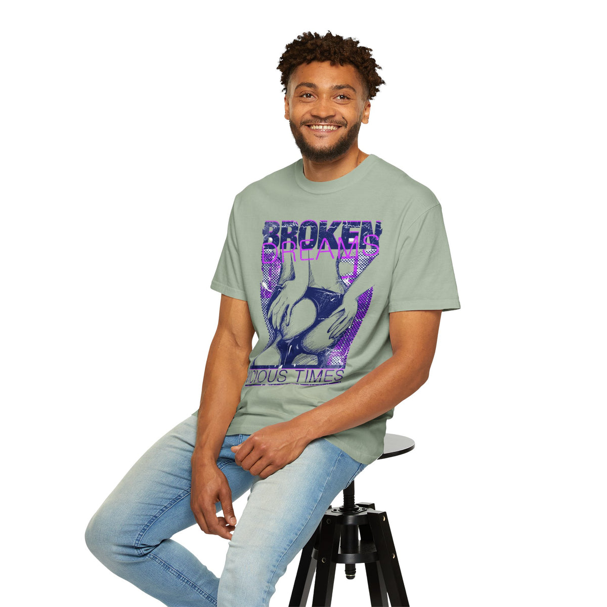 Broken Dreams Graphic T-Shirt — "Vicious Times" Retro Pop Art Tee