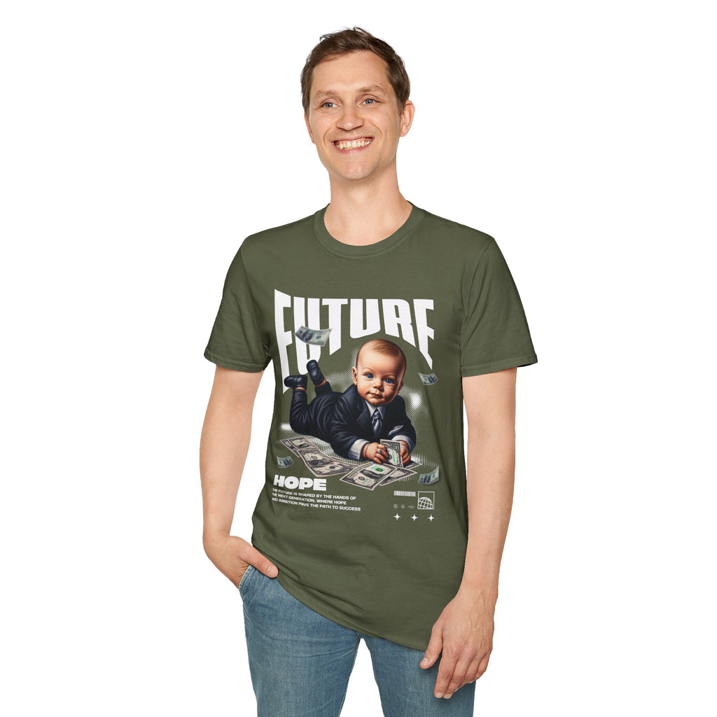 Baby Boss Money Tee — Funny Infant Business Graphic T-Shirt
