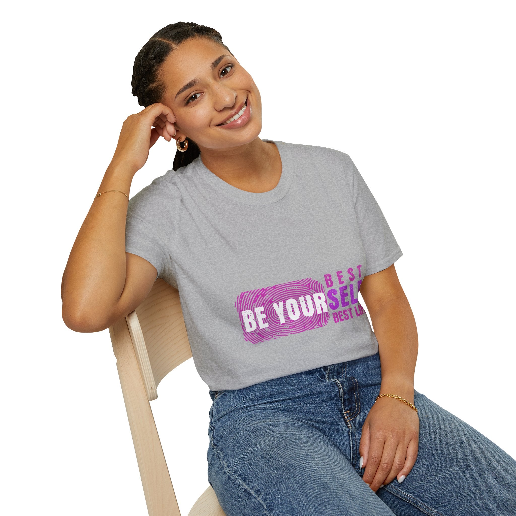 Best Yourself T-Shirt — Inspirational Pink Graphic Tee