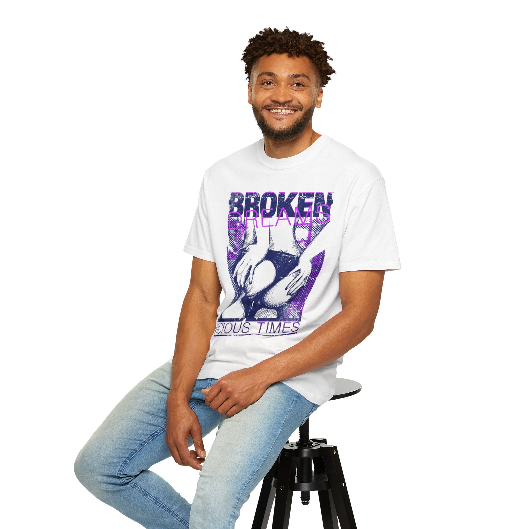 Broken Dreams Graphic T-Shirt — "Vicious Times" Retro Pop Art Tee