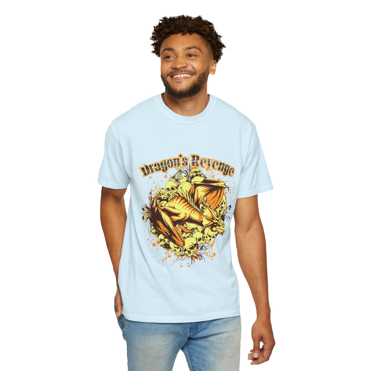 Dragon's Revenge T-Shirt — Fierce Golden Dragon Graphic Tee
