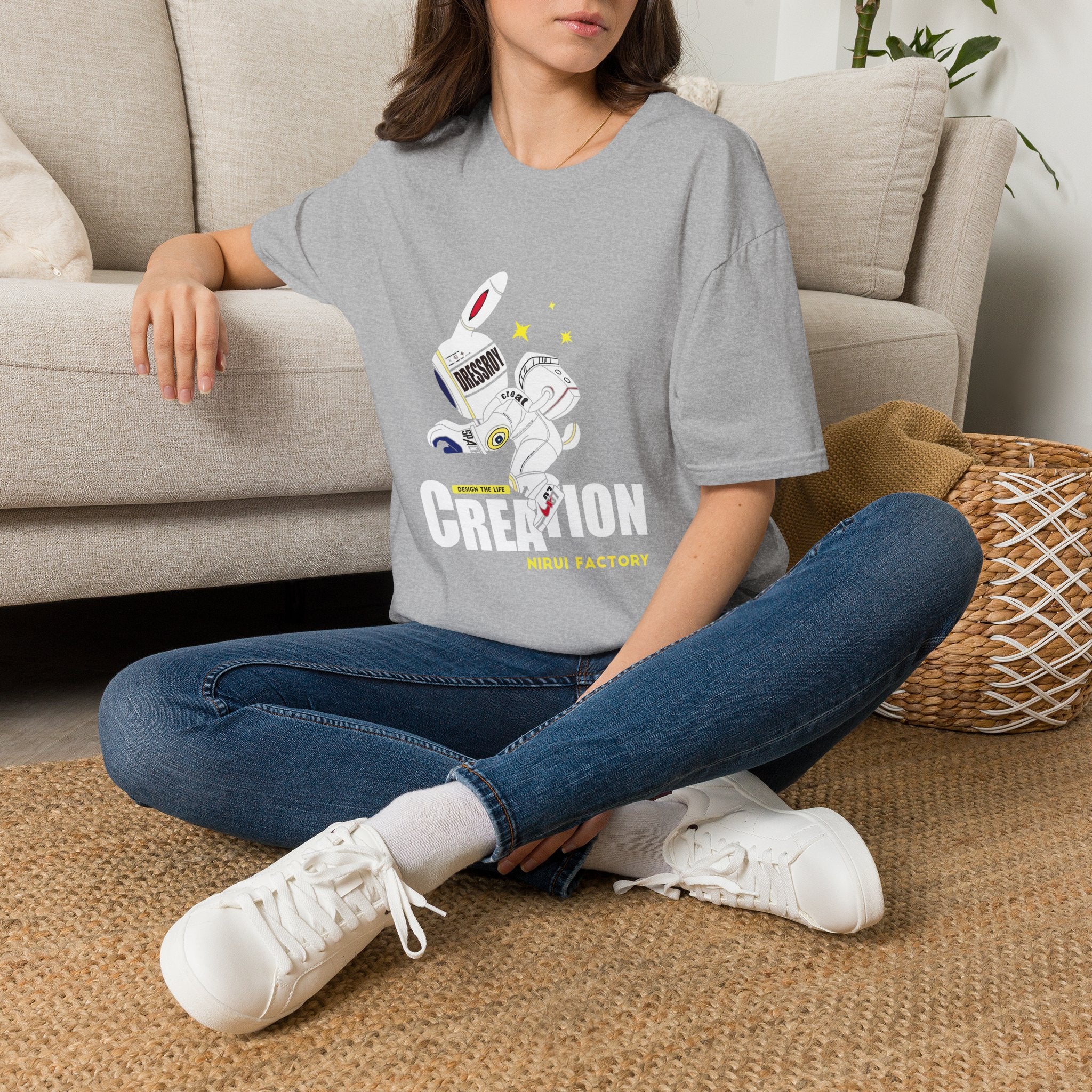 Astronaut Creation T‑Shirt — 'Creation' Space Graphic Tee
