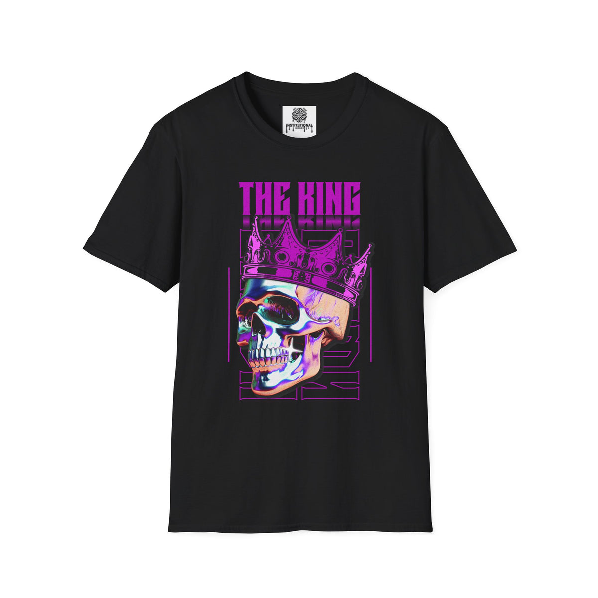 The King Skull Tee — Neon Crown Graphic T‑Shirt