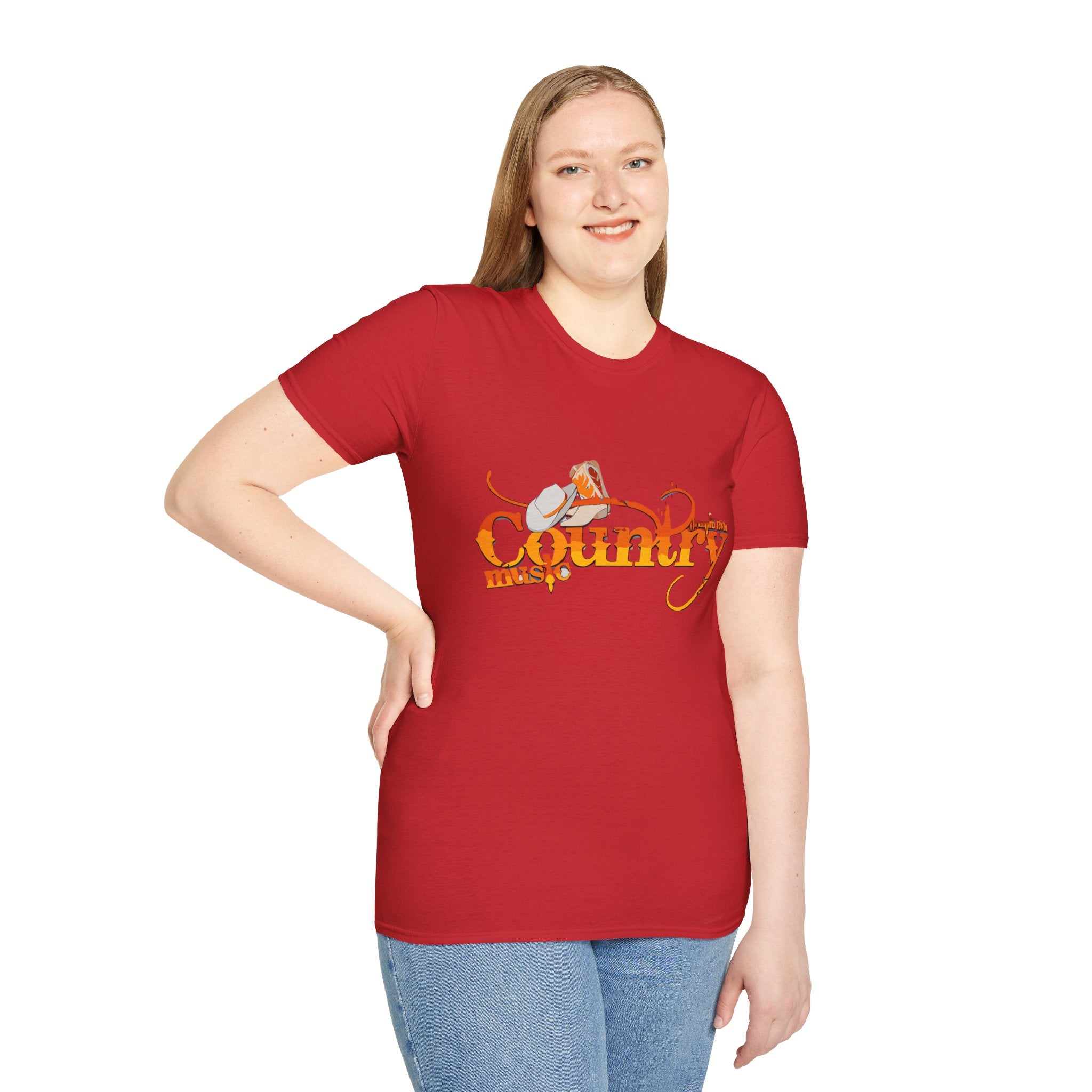 Country Music T‑Shirt — Vintage Cowboy Hat & Guitar Graphic
