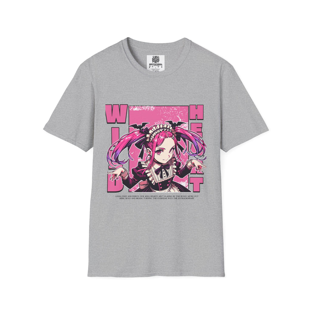Witch Girl Anime T-Shirt — Pink Gothic Kawaii Graphic Tee