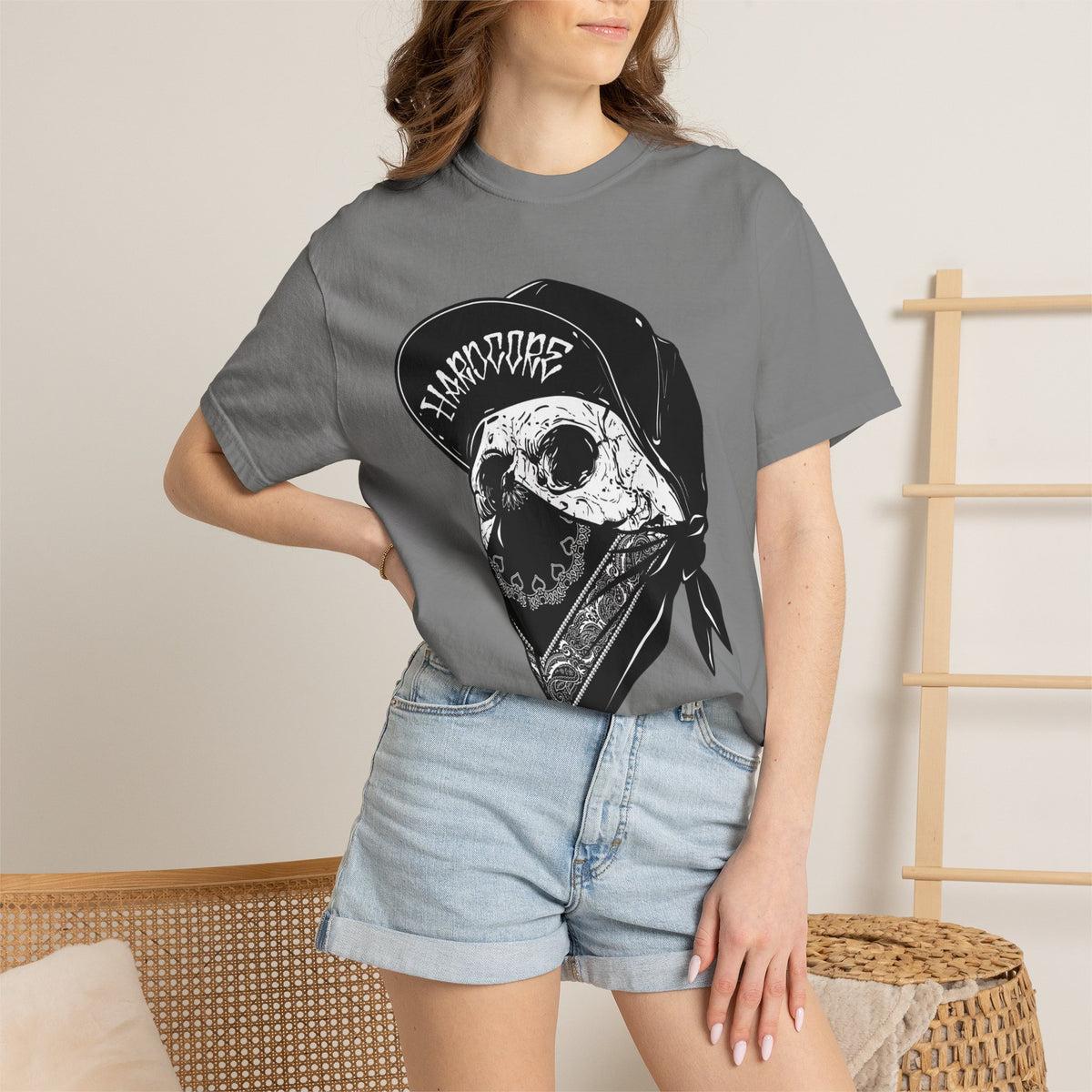 Skull Bandana Tee — Streetwear Graphic T-Shirt