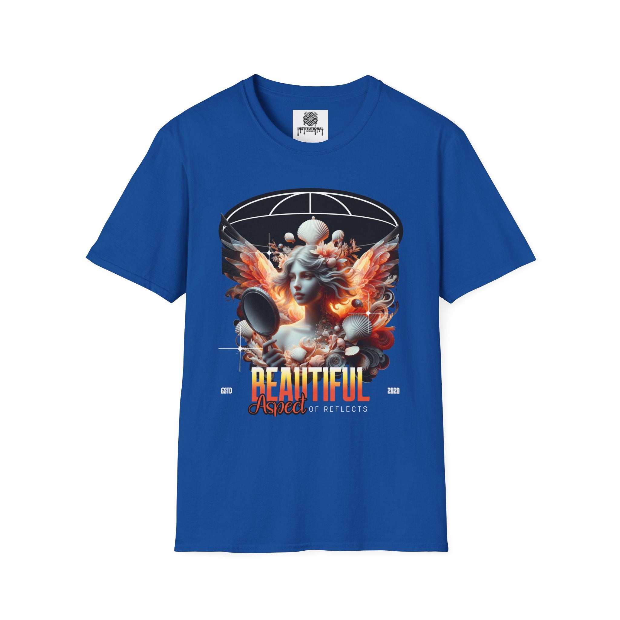 Artistic Phoenix Portrait T-Shirt — 'Beautiful' Retro Surreal Graphic Tee