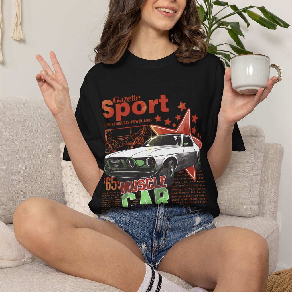 Muscle Car Graphic T-Shirt — '65 Sport Vintage Auto Tee
