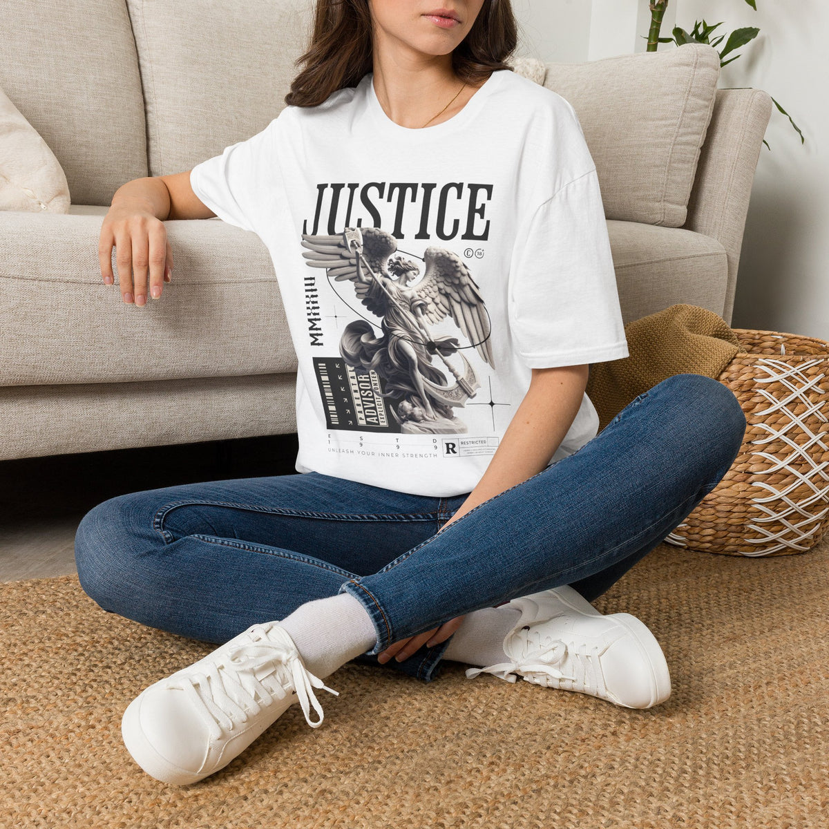 Justice Eagle T-Shirt — Vintage Courtroom Graphic Tee