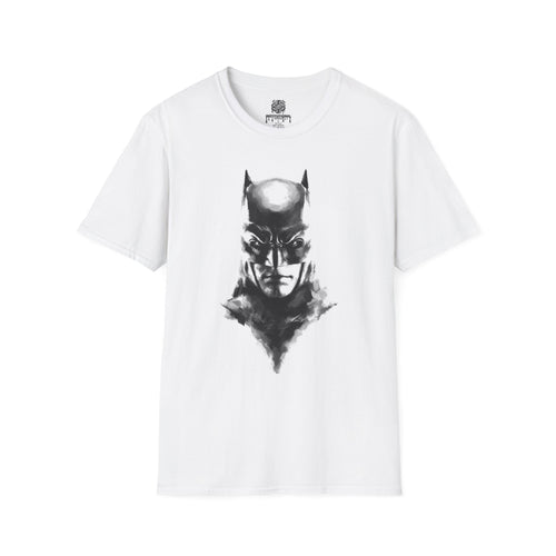 Batman Watercolor Portrait T-Shirt — Moody Superhero Graphic Tee