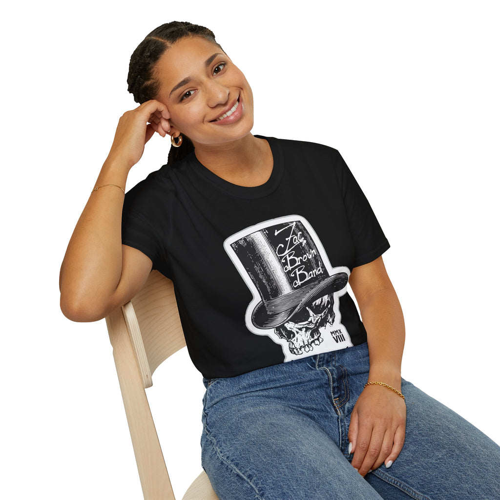 Top Hat Skull Band Tee — Zac Brown Band Graphic T-Shirt