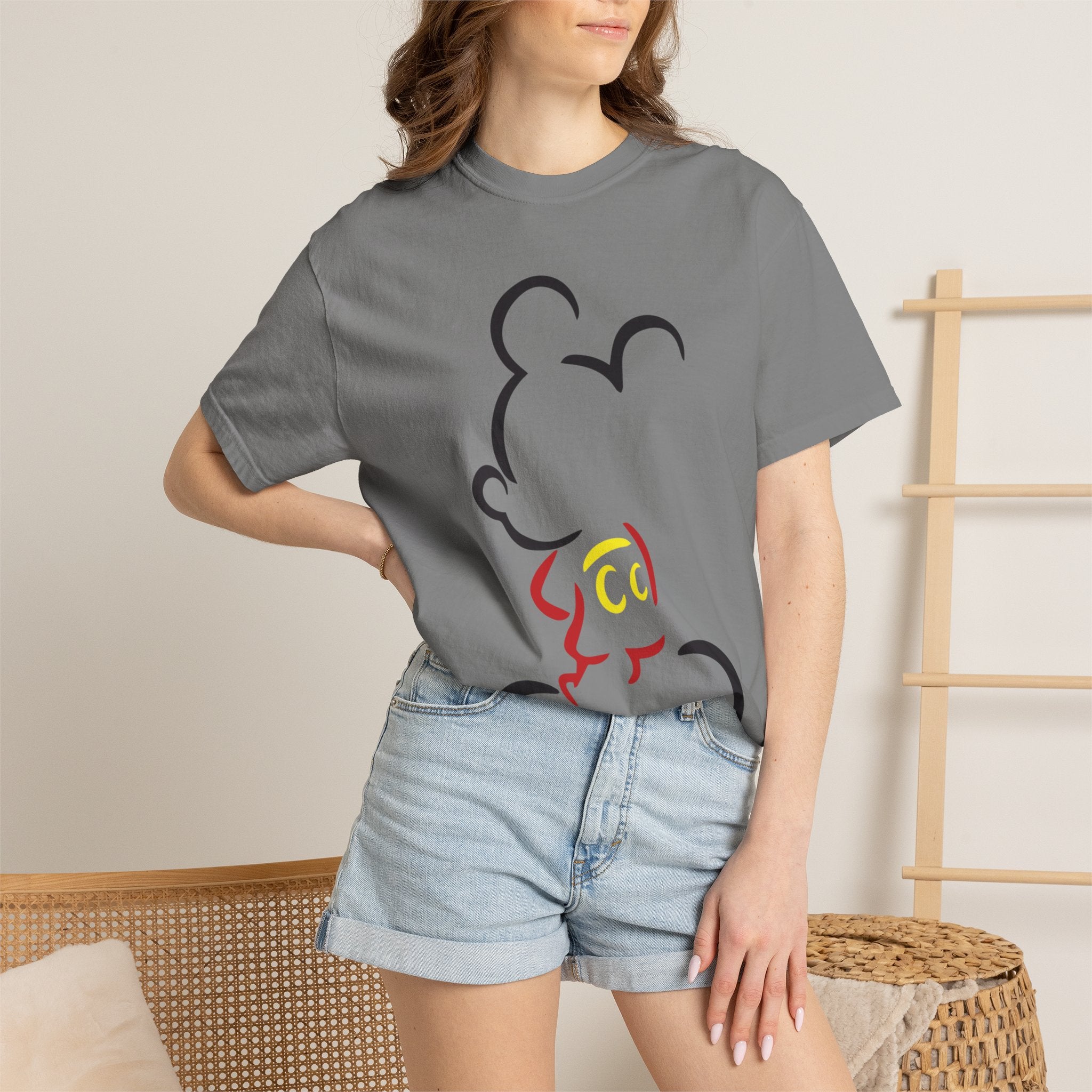 Minimalist Mouse Silhouette T-Shirt