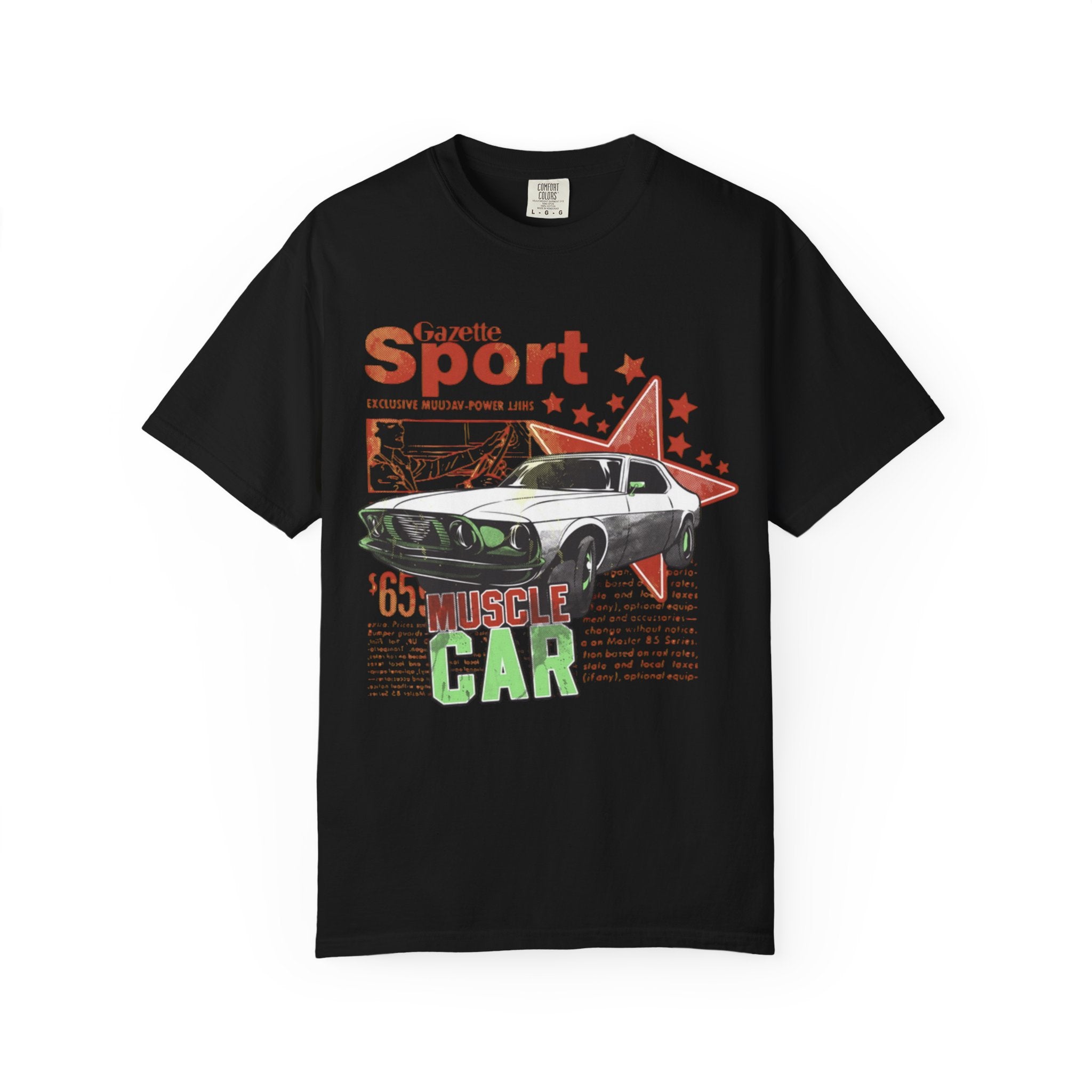 Muscle Car Graphic T-Shirt — '65 Sport Vintage Auto Tee