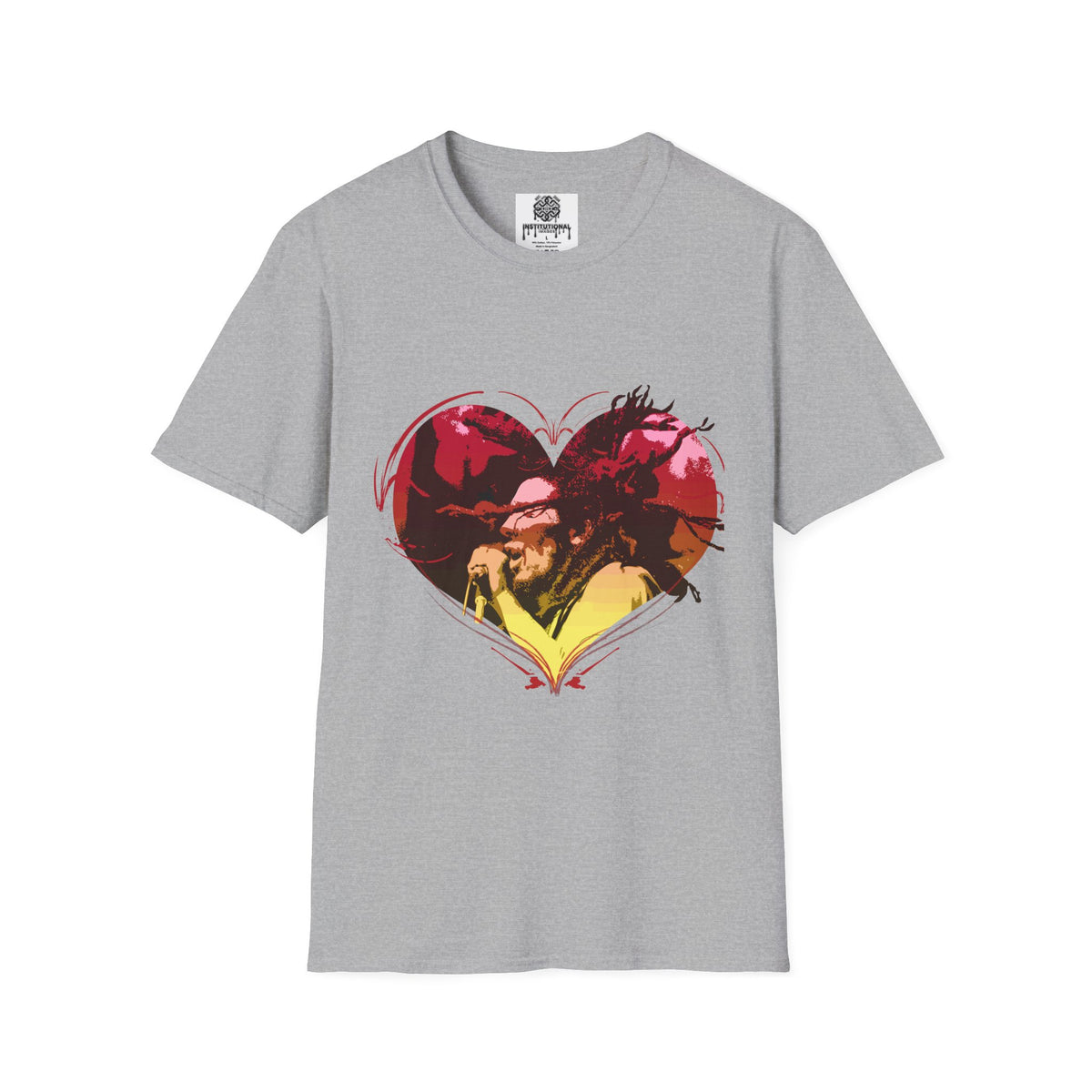 Heart Graphic T-Shirt — Vintage Couple Silhouette Love Tee