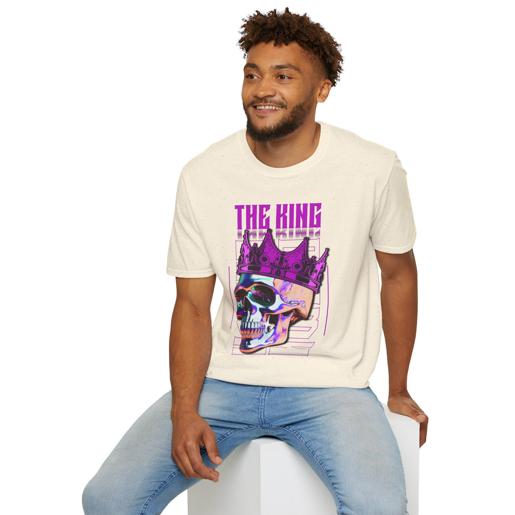 The King Skull Tee — Neon Crown Graphic T‑Shirt