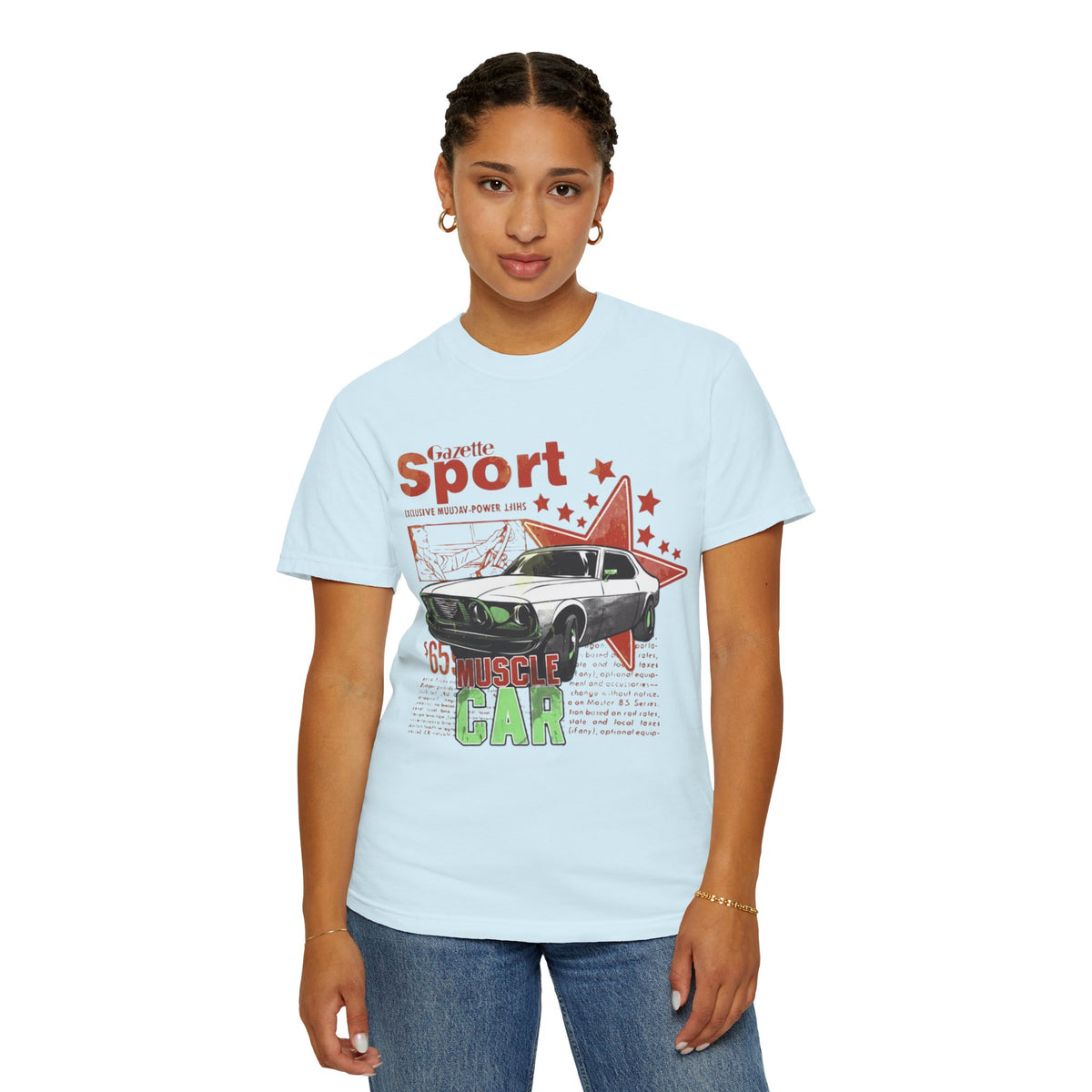 Muscle Car Graphic T-Shirt — '65 Sport Vintage Auto Tee
