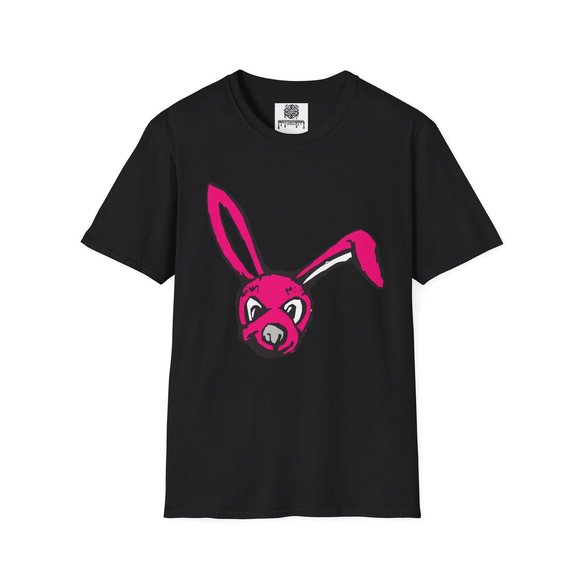 Pink Bunny Graphic T-Shirt — Playful Easter Bunny Tee