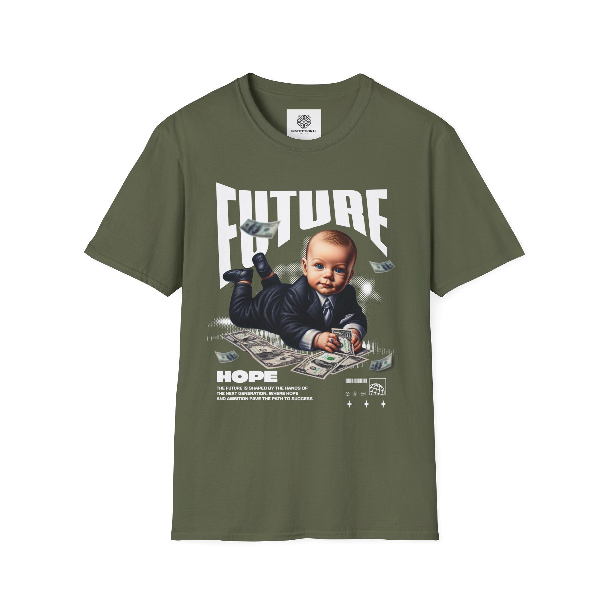 Baby Boss Money Tee — Funny Infant Business Graphic T-Shirt