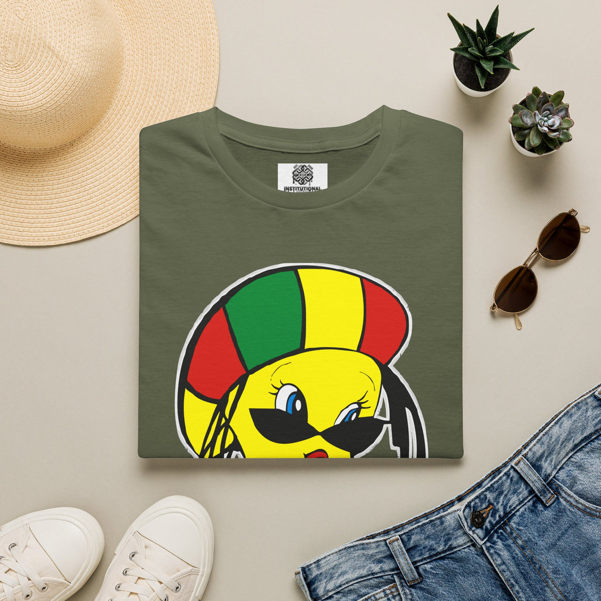 Rasta Tweety T-Shirt — Reggae Cartoon Graphic Tee