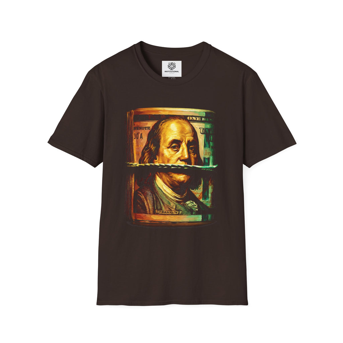 Benjamin Franklin Bill Graphic T-Shirt — Retro Money Art Tee