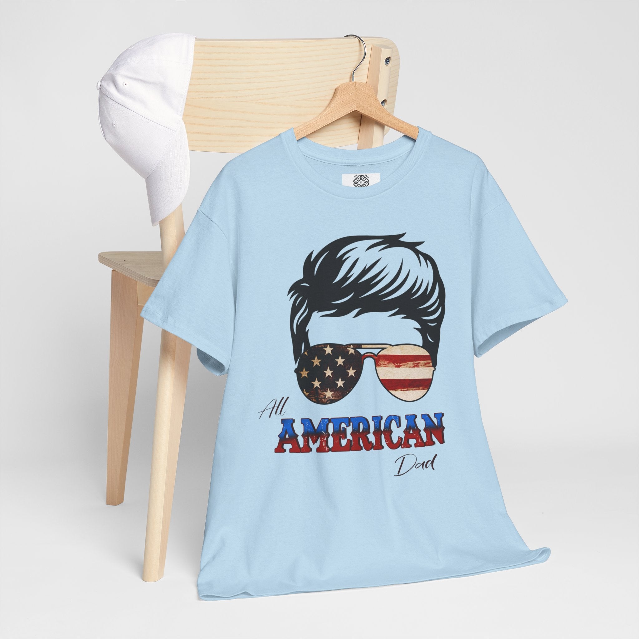American Sunglasses Graphic Tee — "All American" Patriotic USA T-Shirt