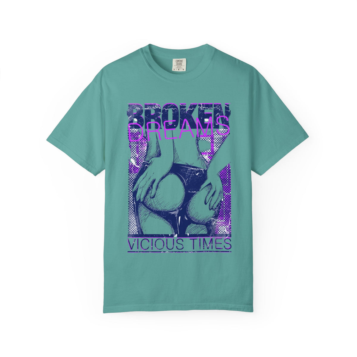 Broken Dreams Graphic T-Shirt — "Vicious Times" Retro Pop Art Tee