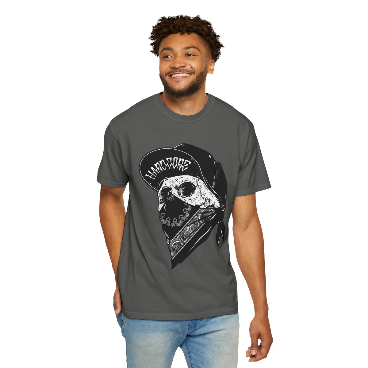 Skull Bandana Tee — Streetwear Graphic T-Shirt