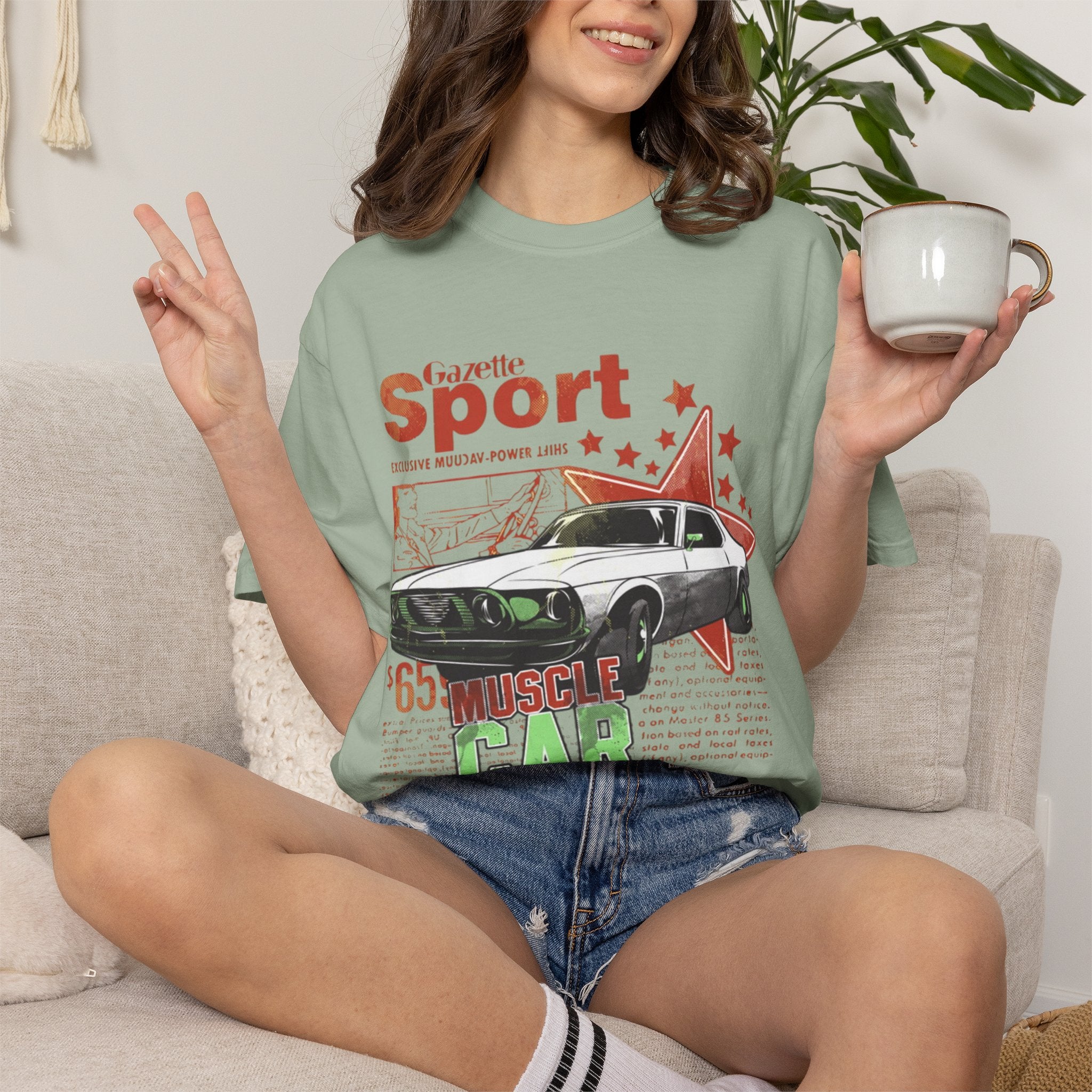 Muscle Car Graphic T-Shirt — '65 Sport Vintage Auto Tee