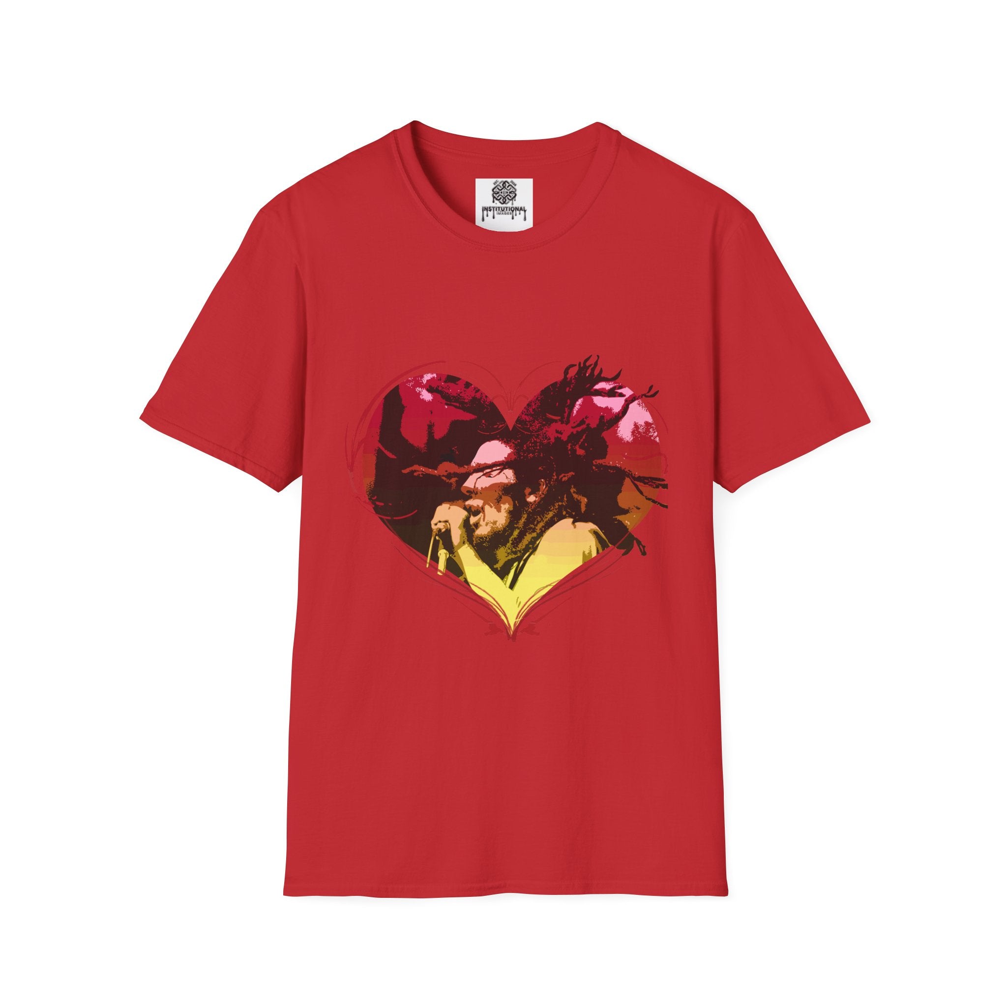 Heart Graphic T-Shirt — Vintage Couple Silhouette Love Tee