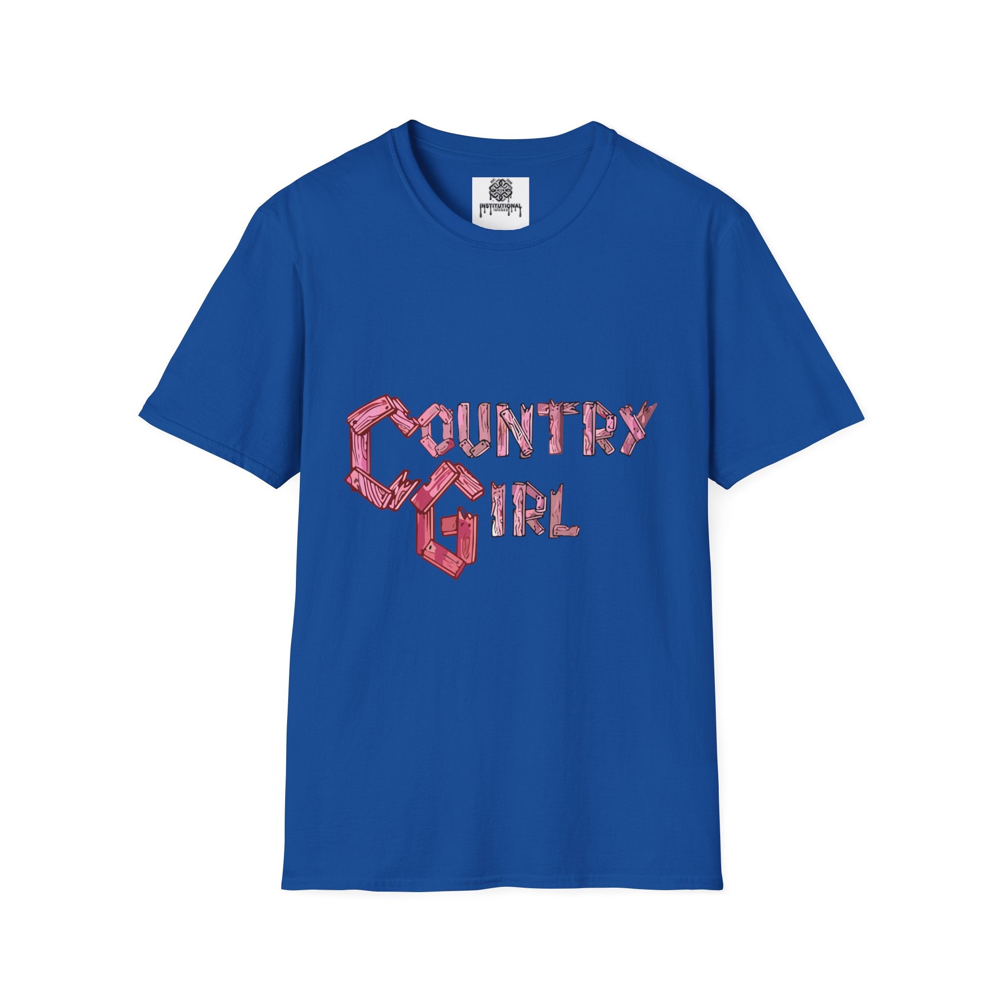 Country Girl T-Shirt — Western Pink Rope Typography Tee