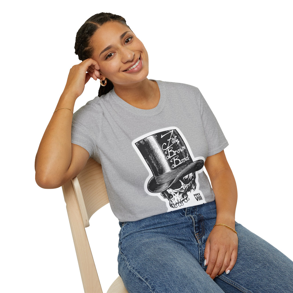 Top Hat Skull Band Tee — Zac Brown Band Graphic T-Shirt