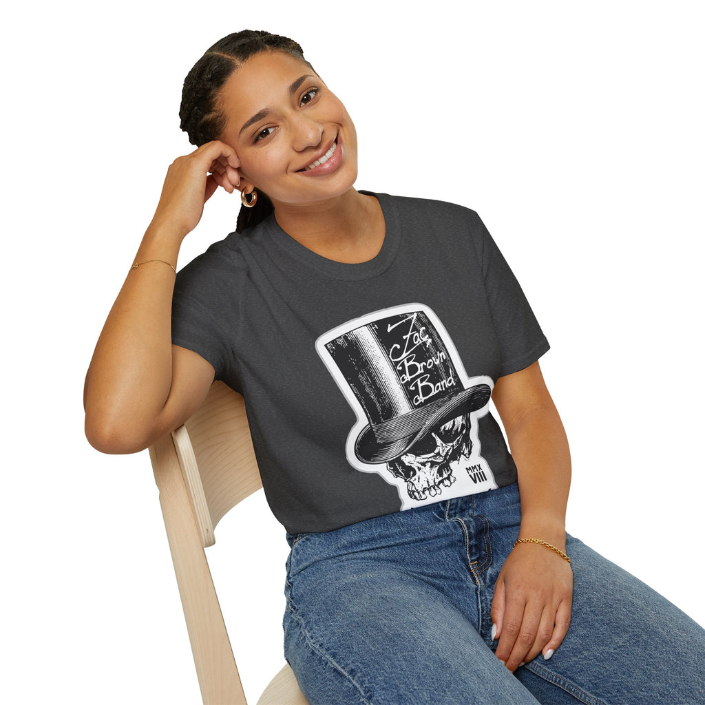 Top Hat Skull Band Tee — Zac Brown Band Graphic T-Shirt