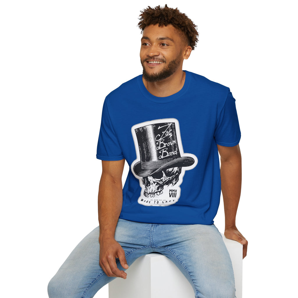 Top Hat Skull Band Tee — Zac Brown Band Graphic T-Shirt