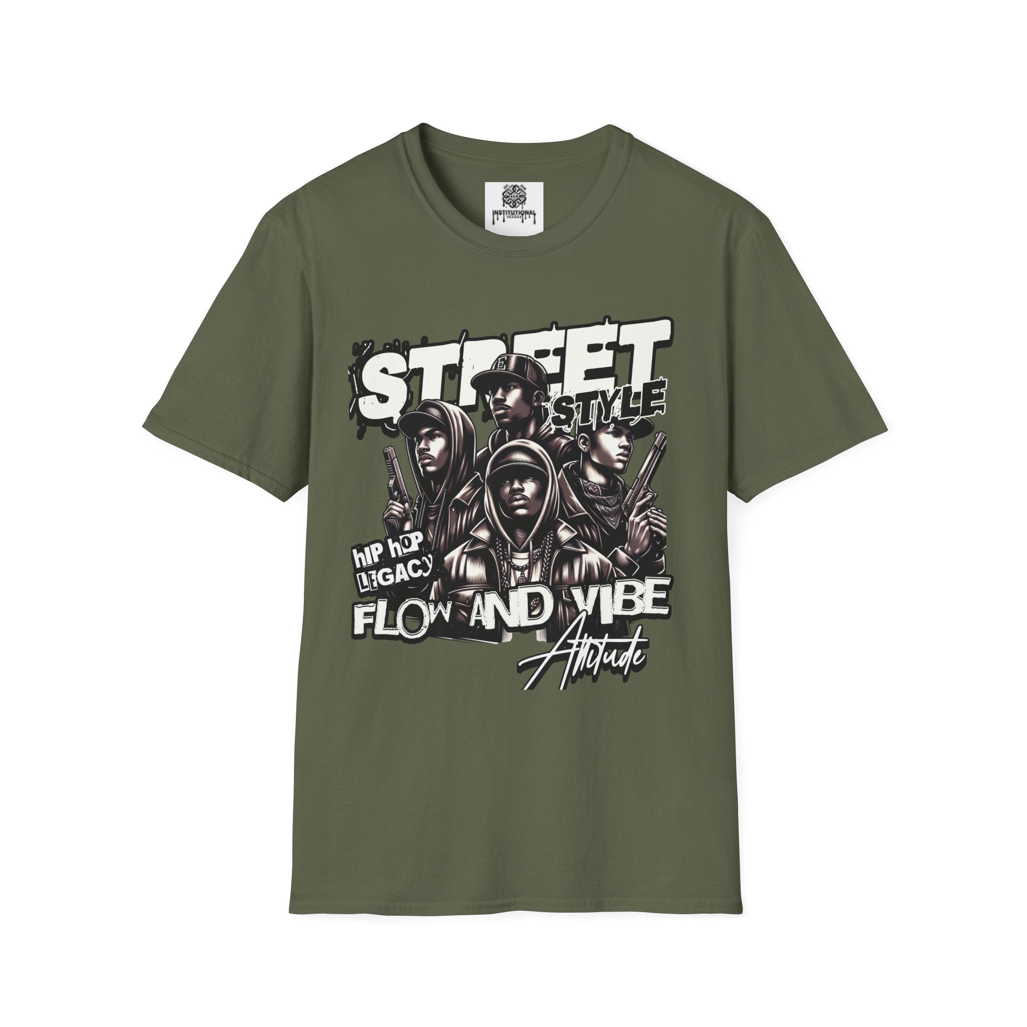 Street Style Graphic T‑Shirt — 'Street Style' Urban Vibe Tee with Crew Portraits