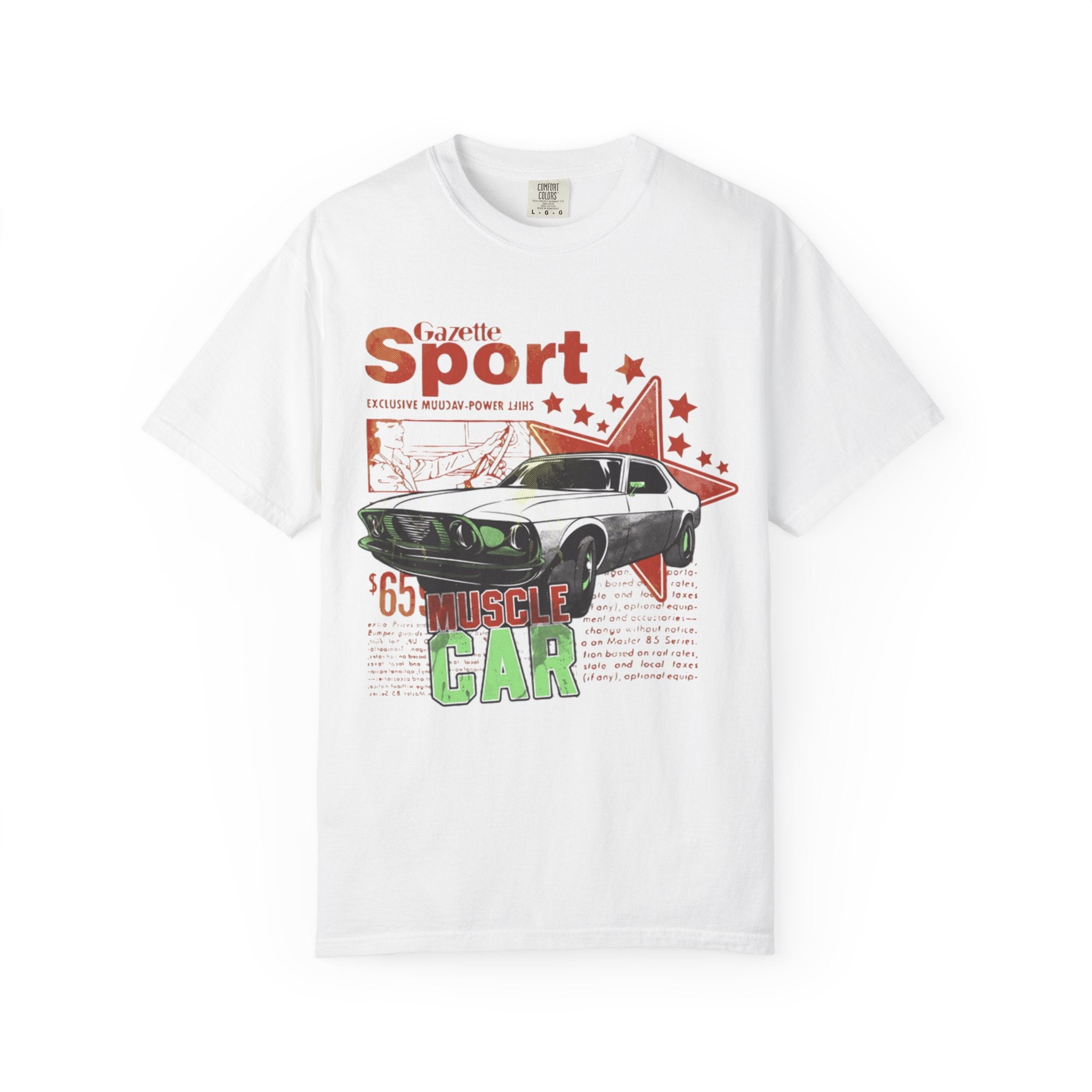 Muscle Car Graphic T-Shirt — '65 Sport Vintage Auto Tee