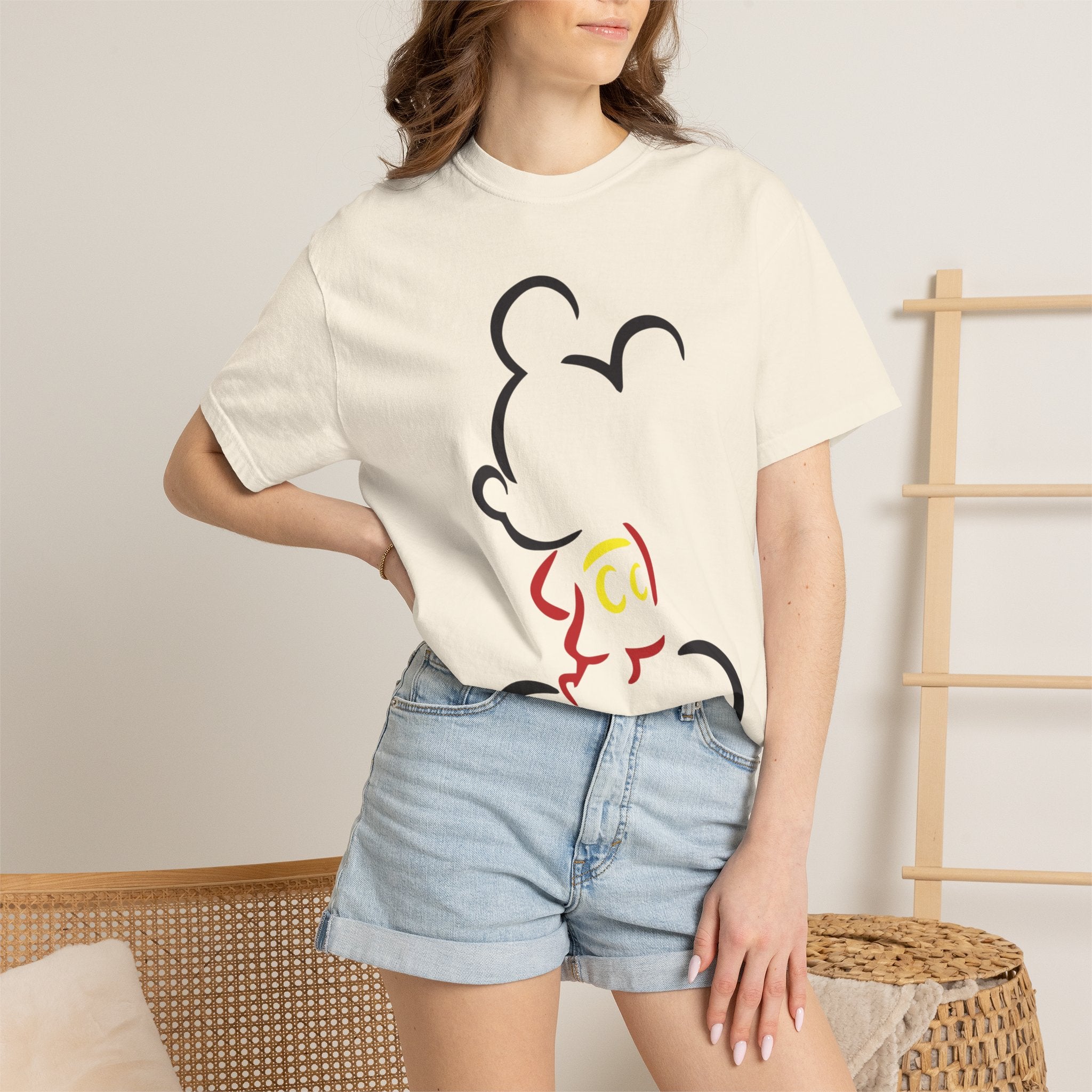 Minimalist Mouse Silhouette T-Shirt