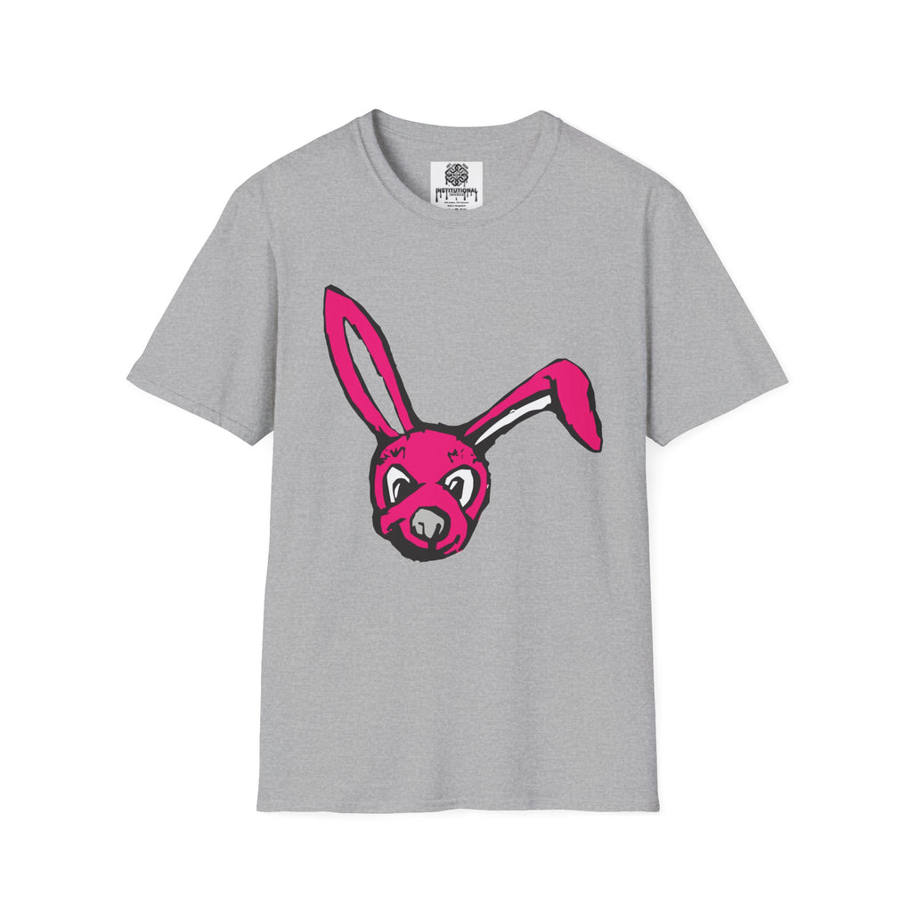 Pink Bunny Graphic T-Shirt — Playful Easter Bunny Tee