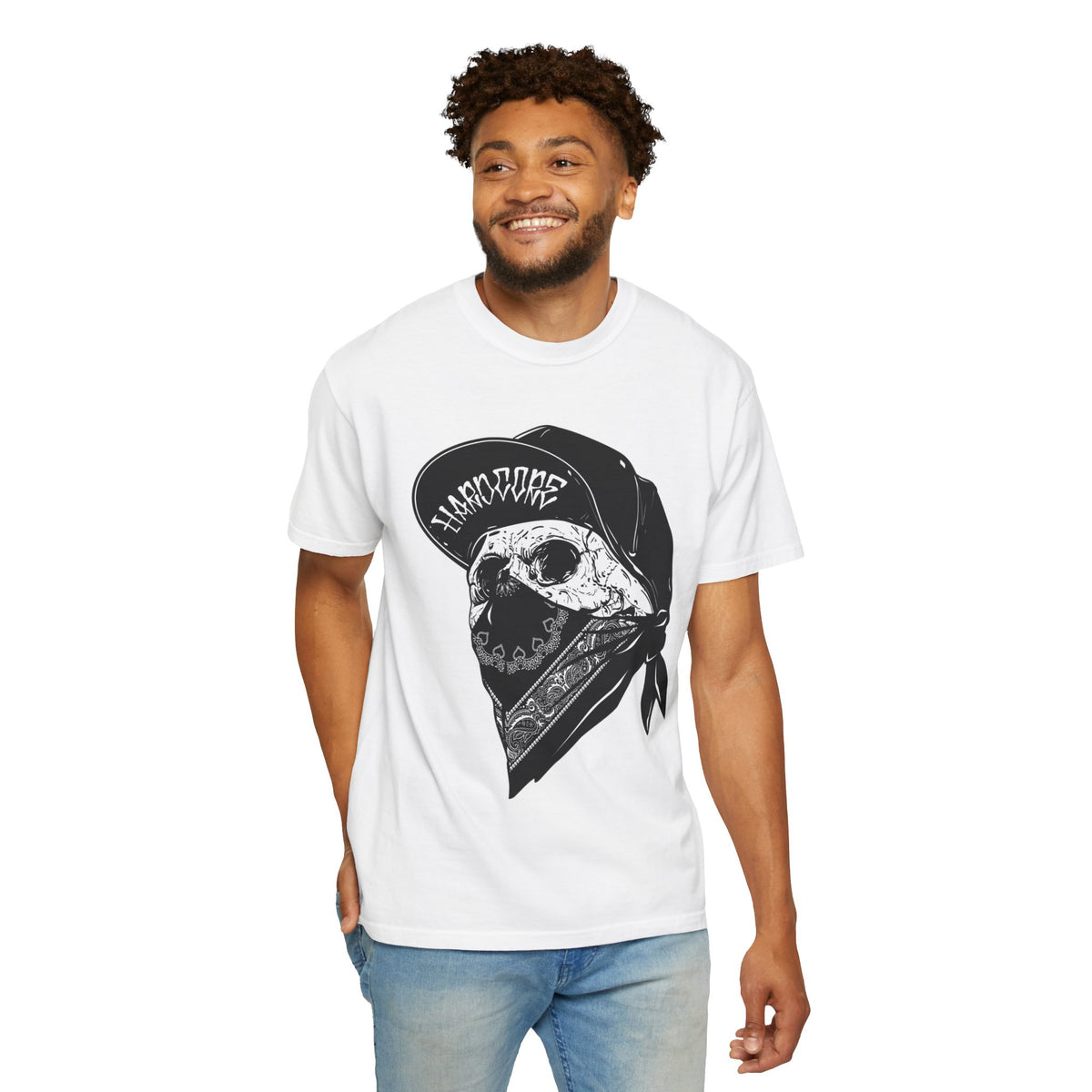 Skull Bandana Tee — Streetwear Graphic T-Shirt