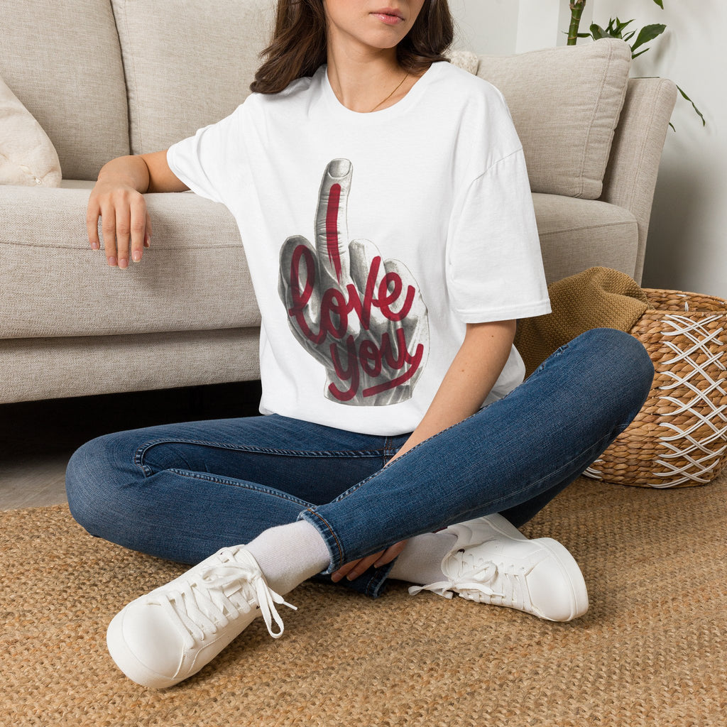 T‑Shirt — Middle Finger 'Love You' Graphic Tee