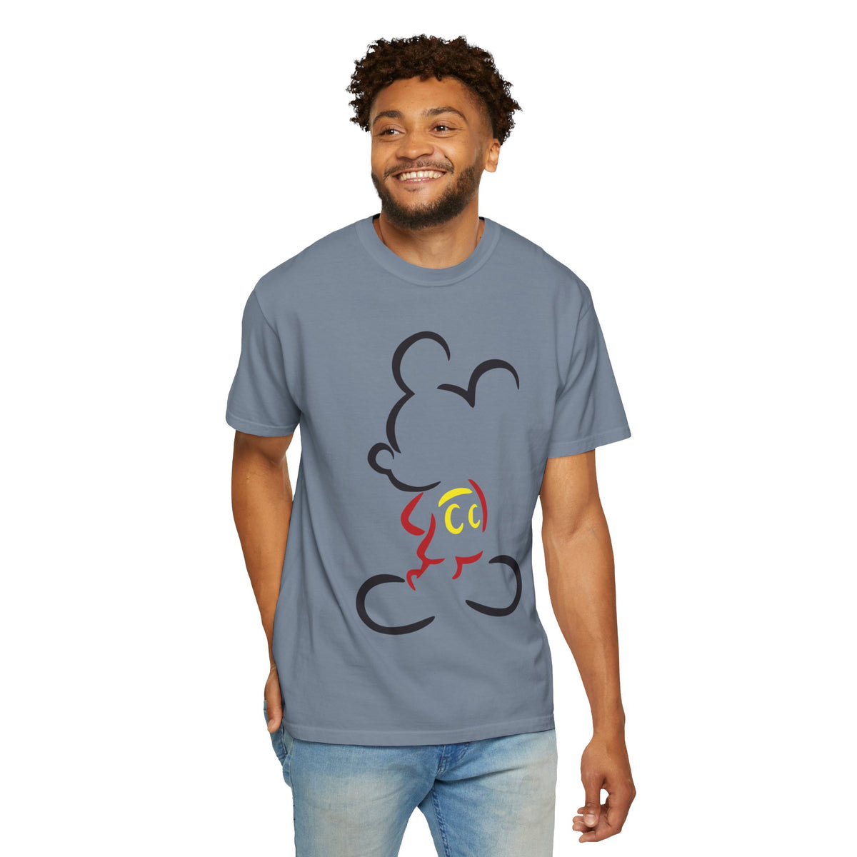 Minimalist Mouse Silhouette T-Shirt