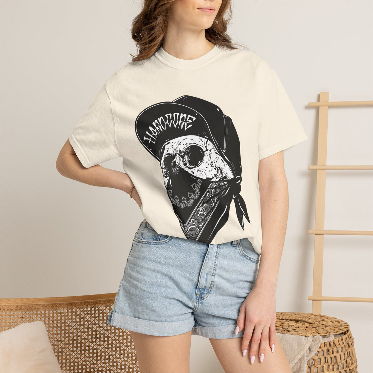 Skull Bandana Tee — Streetwear Graphic T-Shirt