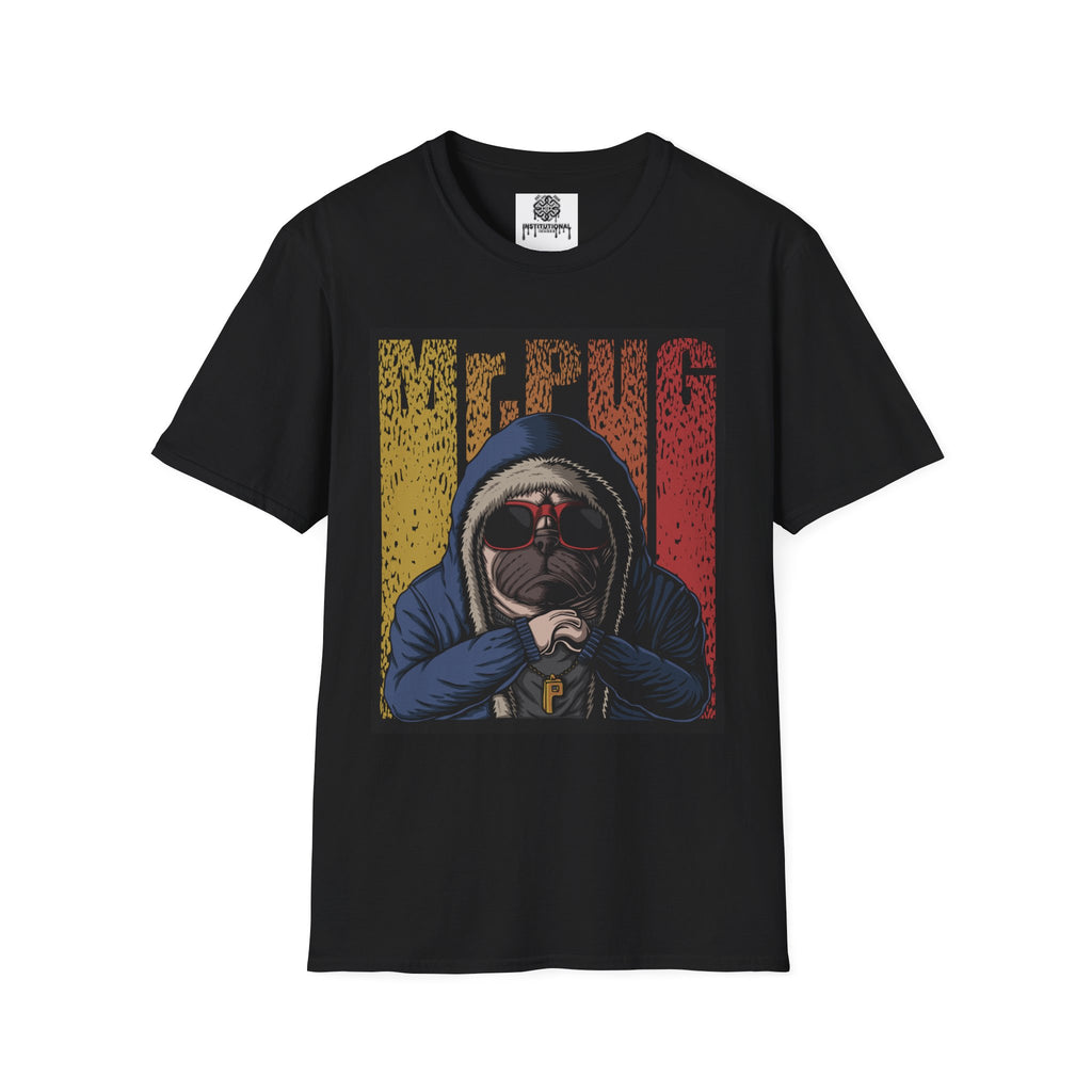 Pug Hoodie Graphic T‑Shirt — Retro Vintage “Me Pug” Dog Lover Tee