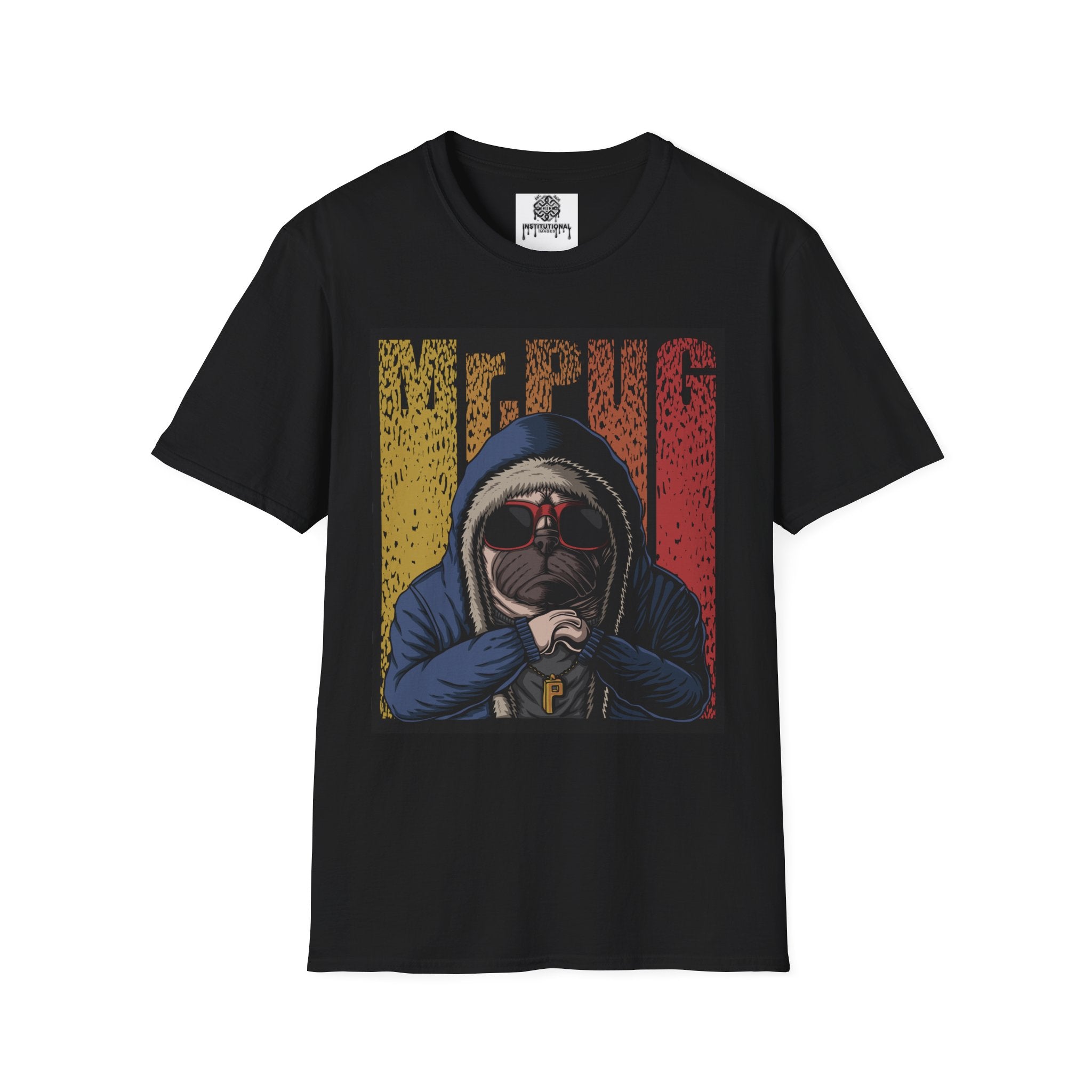 Pug Hoodie Graphic T‑Shirt — Retro Vintage “Me Pug” Dog Lover Tee