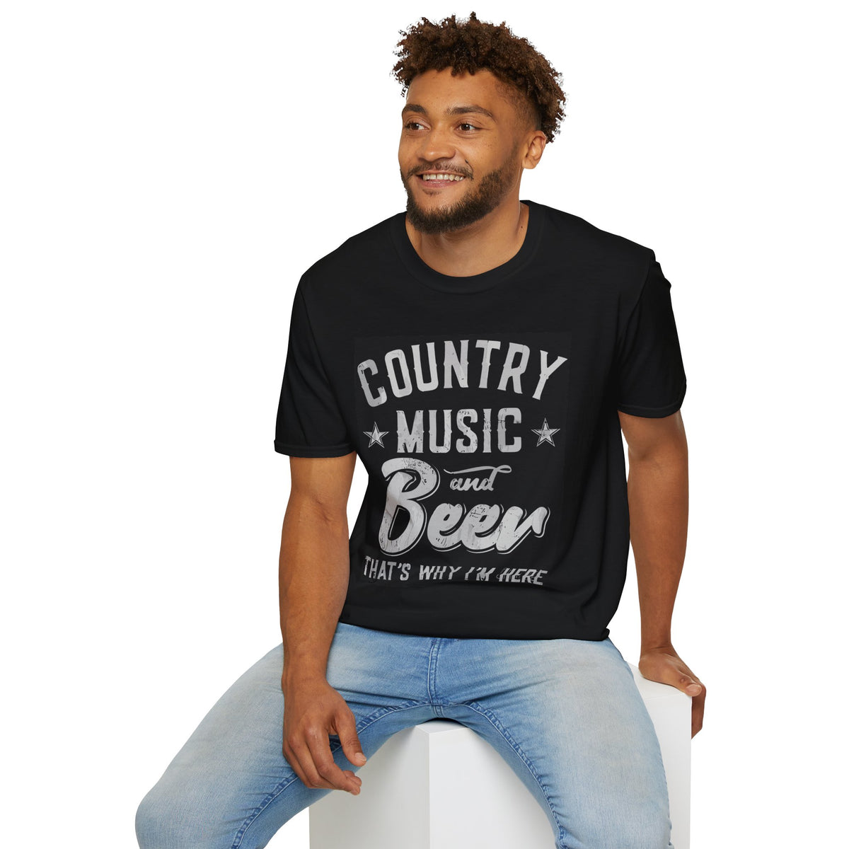 Country Music and Beer T-Shirt — Vintage Rustic Fan Tee