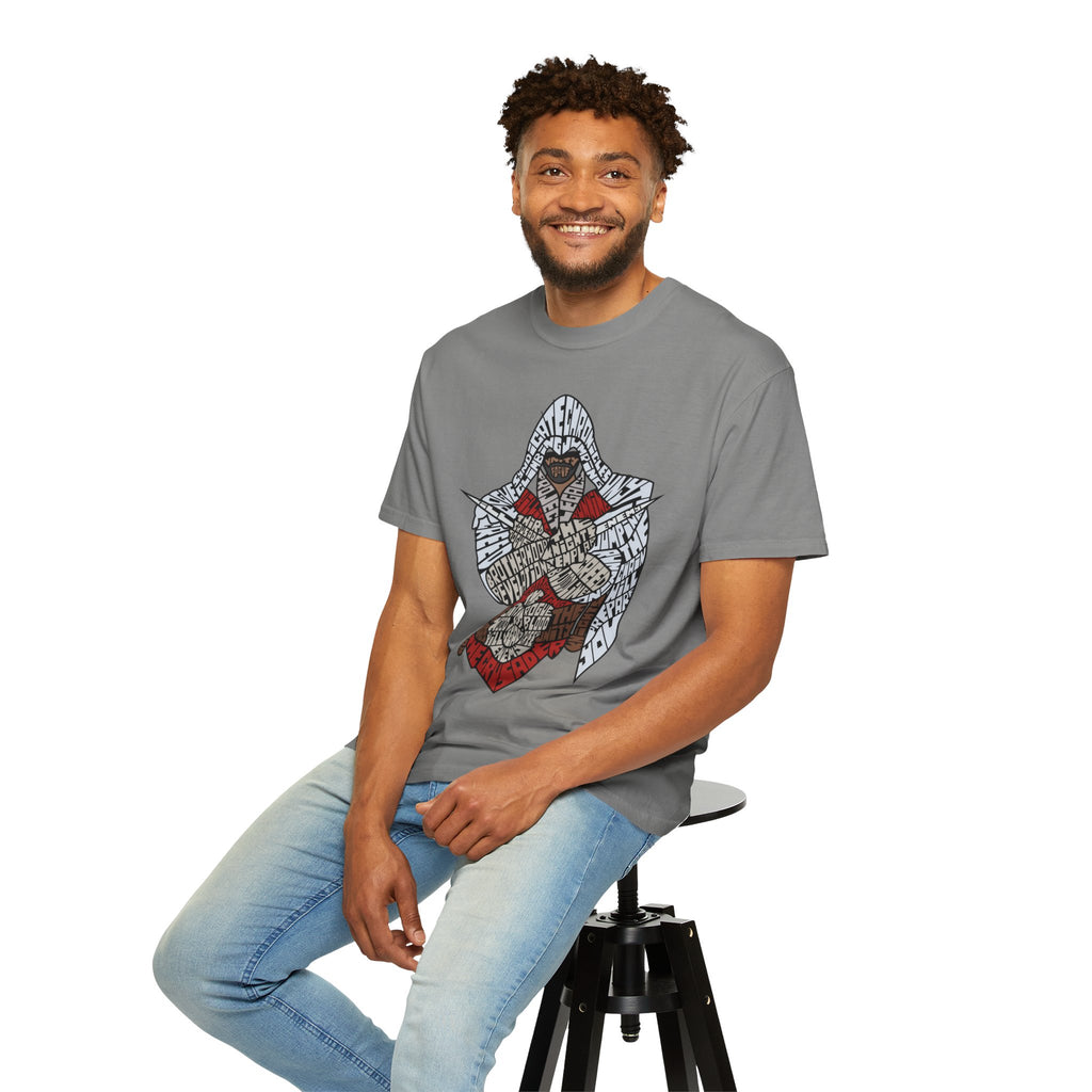 Assassin Hooded Warrior Graphic T-Shirt — Retro Gamer / Video Game Fan Tee