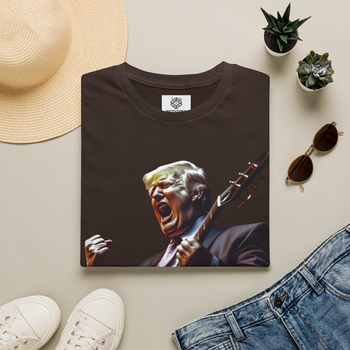 Political Rock Portrait T-Shirt