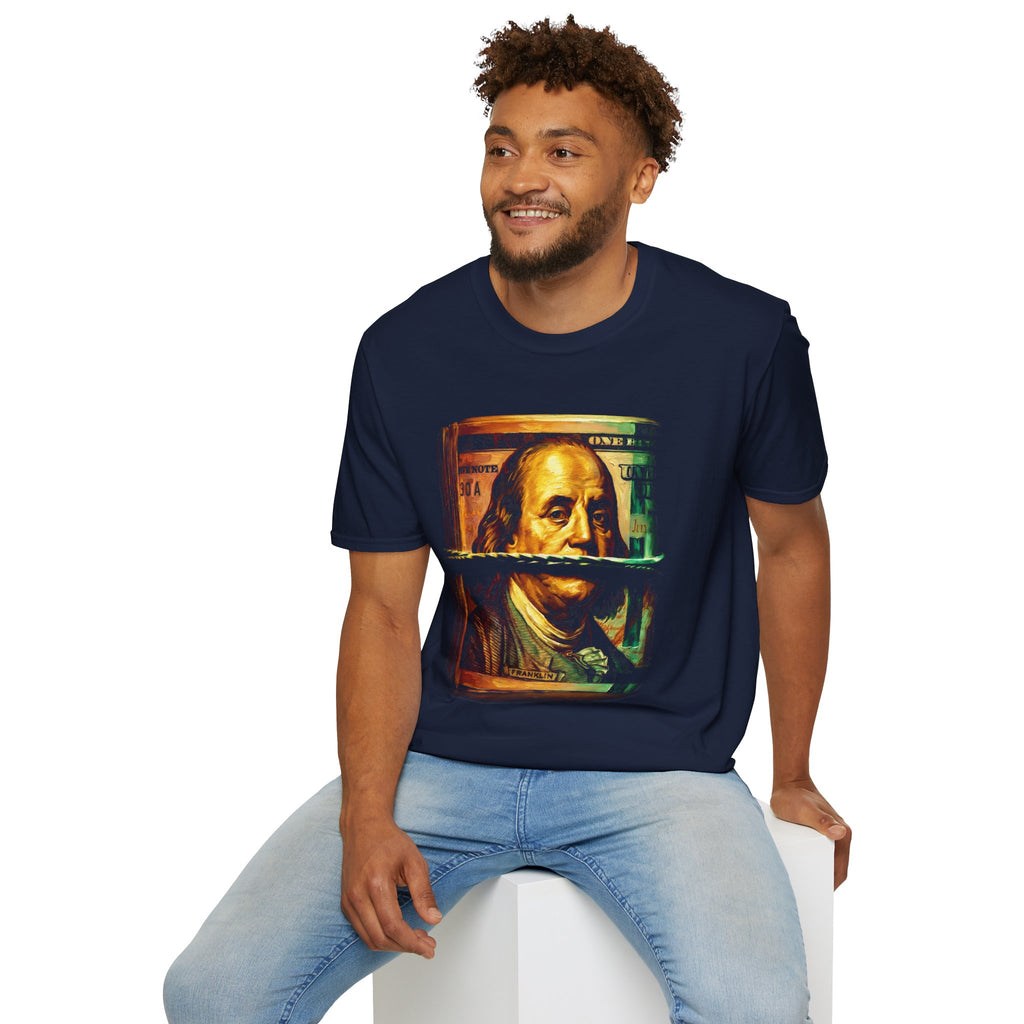 Benjamin Franklin Bill Graphic T-Shirt — Retro Money Art Tee