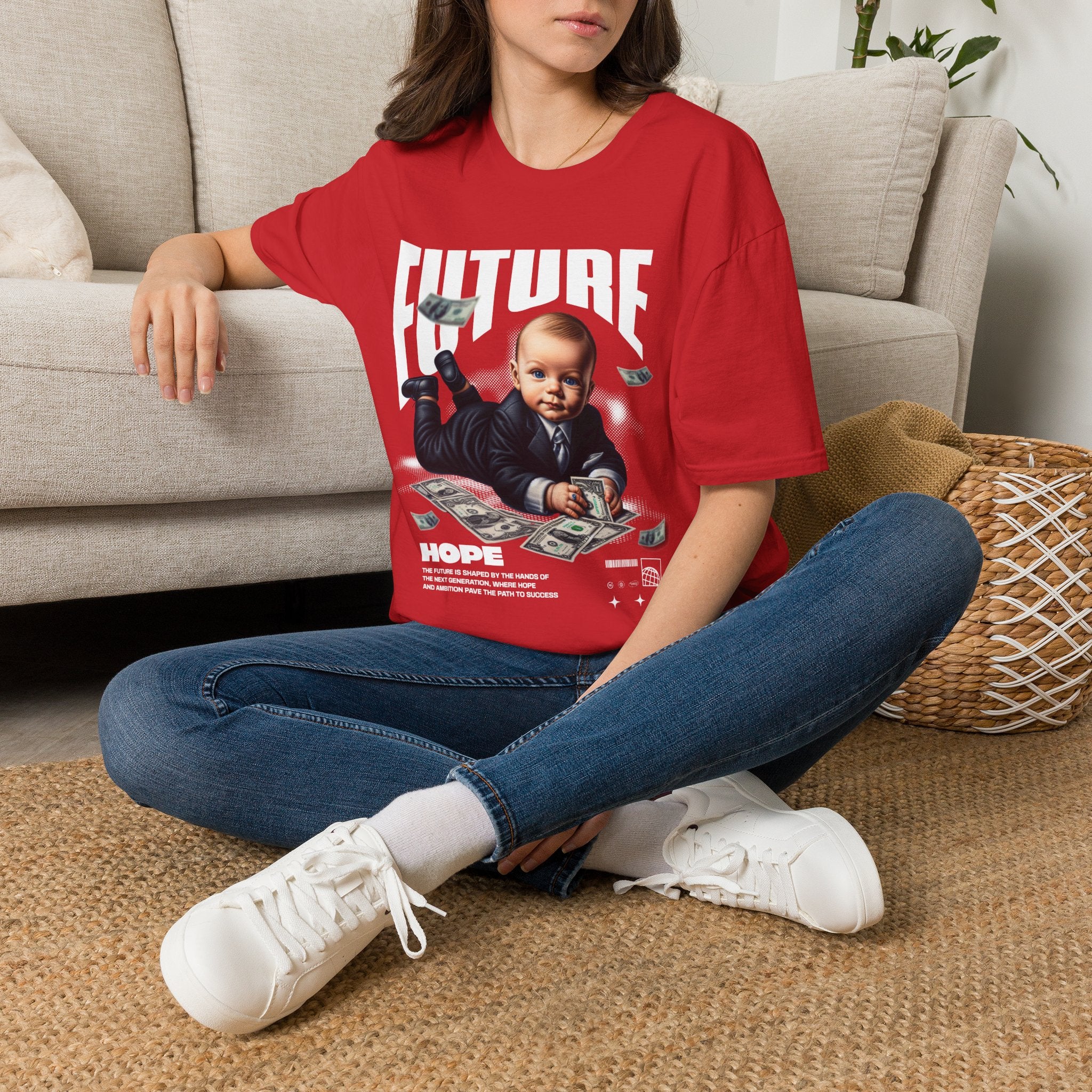 Baby Boss Money Tee — Funny Infant Business Graphic T-Shirt