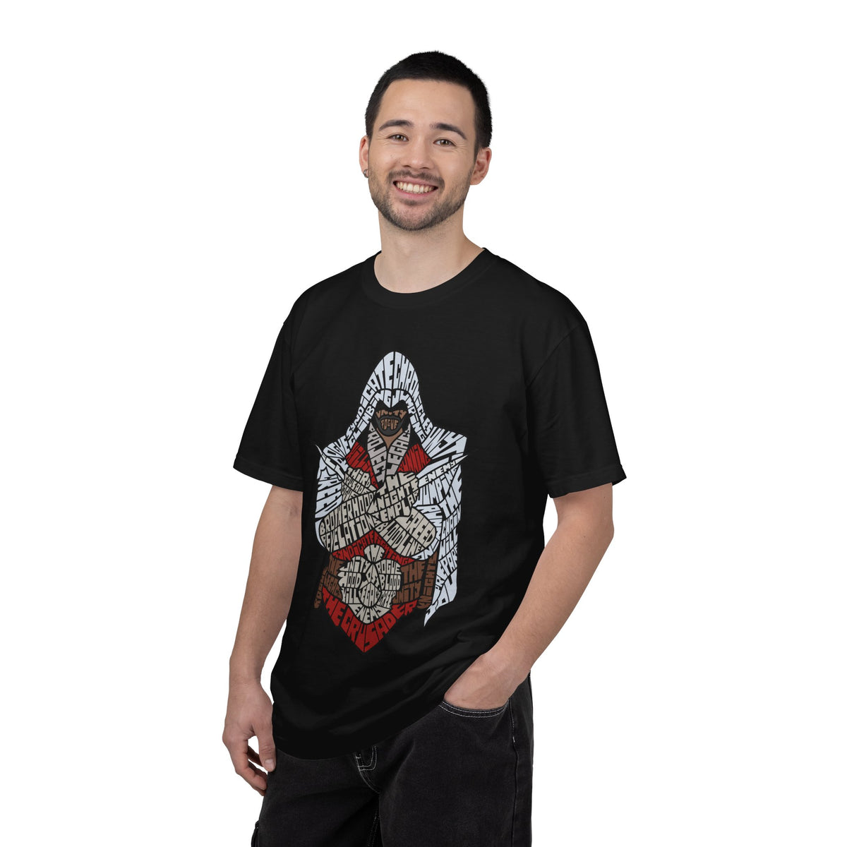 Assassin Hooded Warrior Graphic T-Shirt — Retro Gamer / Video Game Fan Tee
