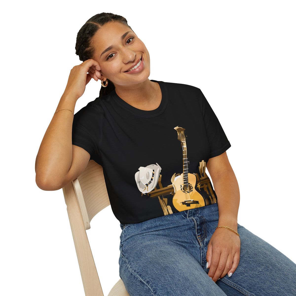 Guitar Trio T-Shirt — Acoustic Banjo Mandolin Musician Tee